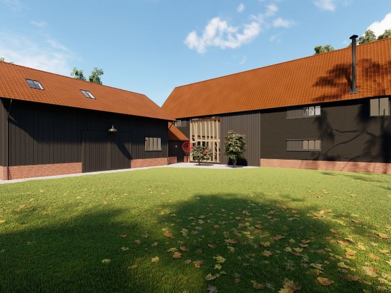 英国英格兰Stradbroke的独栋别墅，BARLEY GREEN FARM，编号78181683