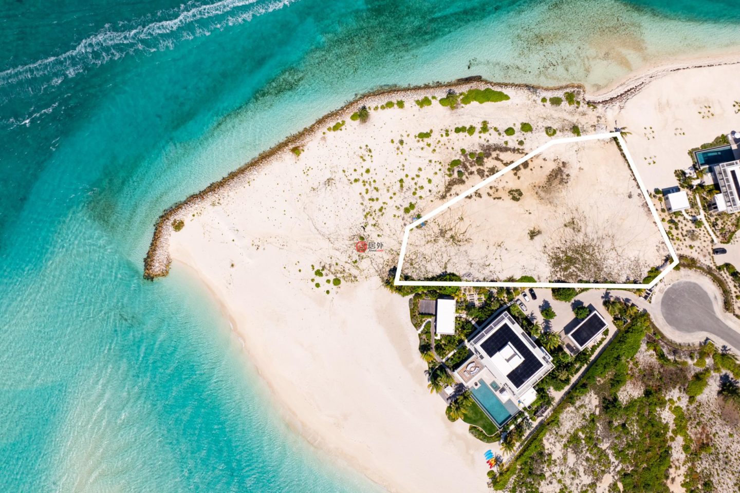 特克斯與凱科斯群島的住宅用地，Emerald Point Beachfront，编号78244465