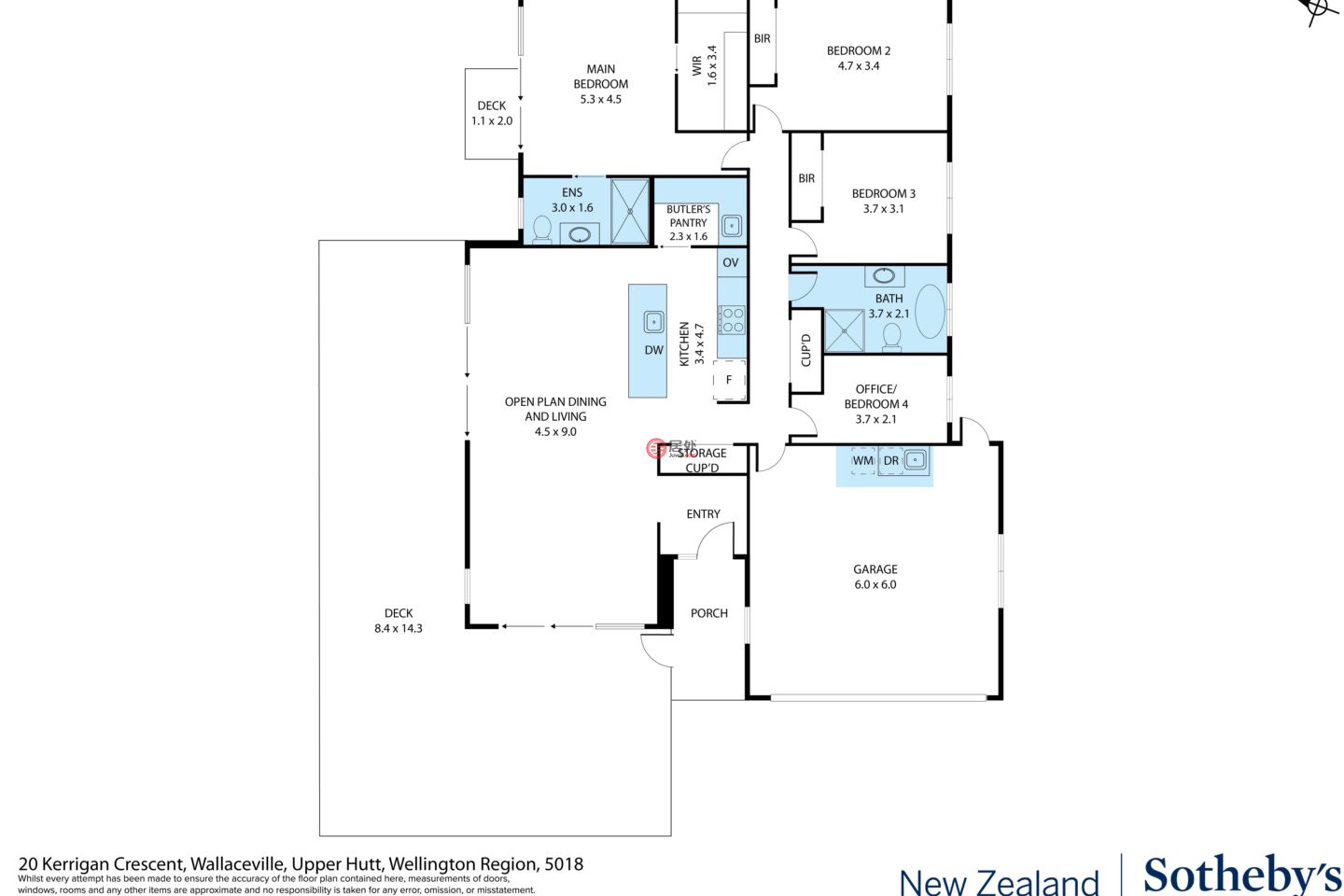 新西兰上哈特的独栋别墅，20 Kerrigan Crescent Wallaceville，编号78345320
