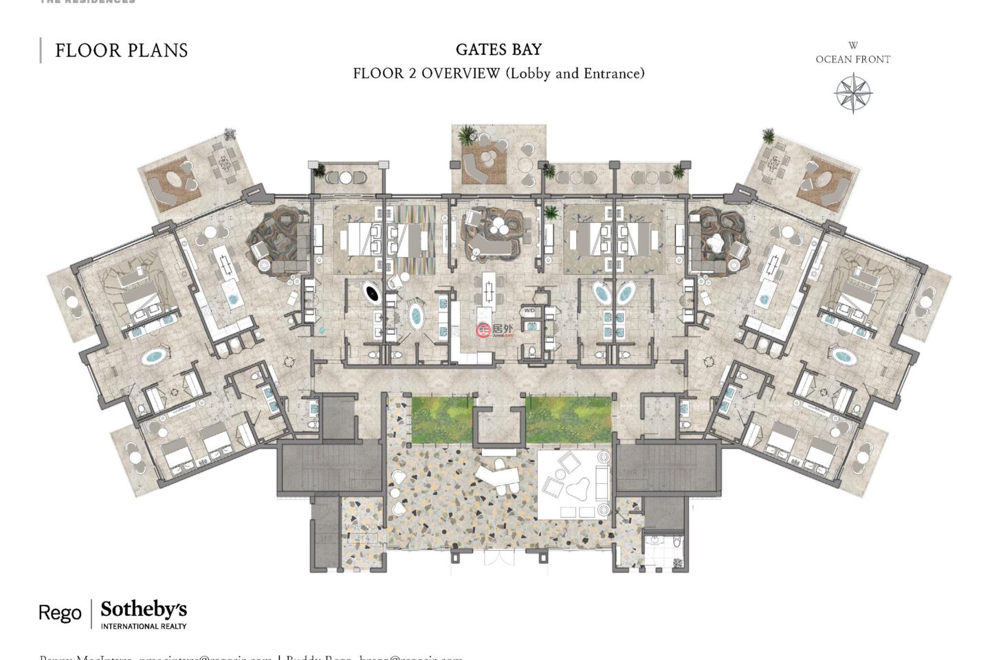 百慕达的公寓，The Residences at St. Regis Bermuda - Gates Bay Unit 2A & 2C St. Catherine's Beach，编号51824204