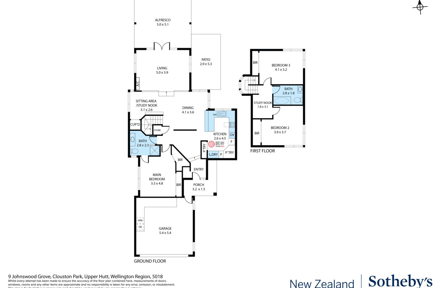 新西兰上哈特的独栋别墅，9 Johnswood Grove Clouston Park，编号78349112