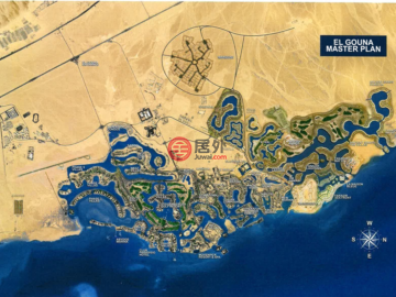 埃及萨尔瓦多加扎勒艾哈迈尔古尔代盖的独栋别墅，El Gouna，编号78308007